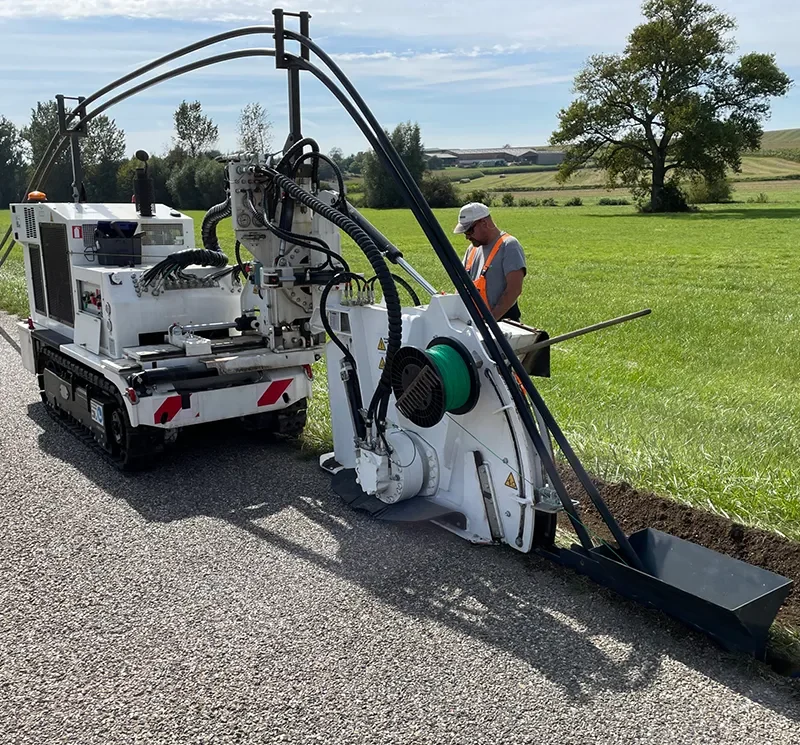 Grabenfräse - Sidecut-SC3C-2- Bautechnik Meißner